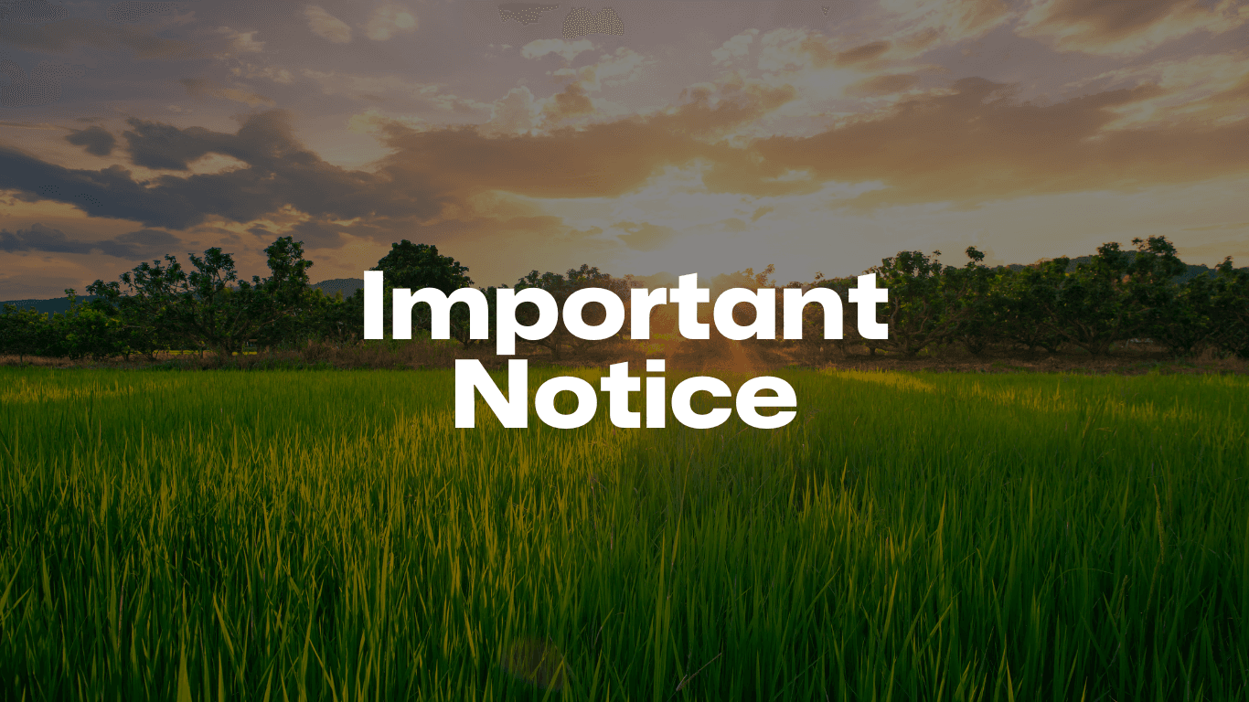 Important Notice